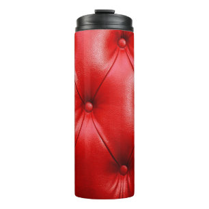 Bouteilles Isothermes Coussin rouge texture cuir