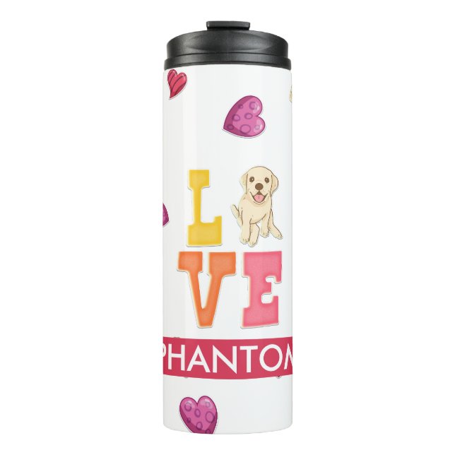 Bouteilles Isothermes Coutume Valentine's Day Labrador Retriever Chien (Devant)
