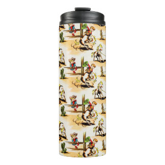 Bouteilles Isothermes Cowboy vintage Country Kids Pony Cactus