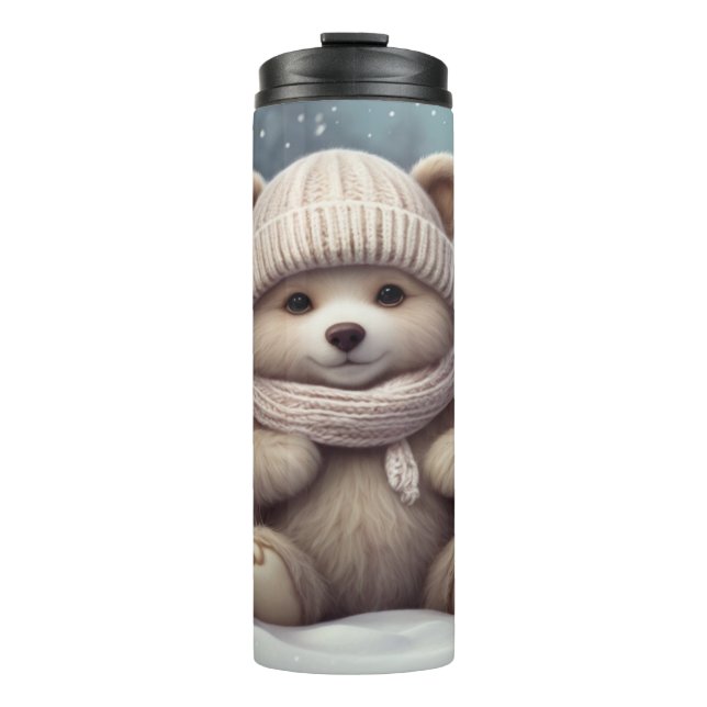 Bouteilles Isothermes Cozy Winter Bear Cub (Devant)
