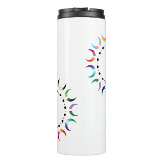 Bouteilles Isothermes Crescent Pride Lunes et Coeurs Noirs