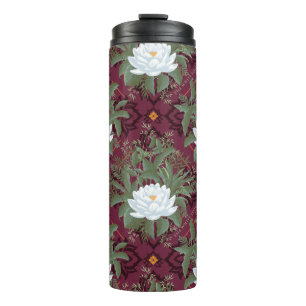 Bouteilles Isothermes Crimson Lotus Elegance Motif - Le Lotus Blanc