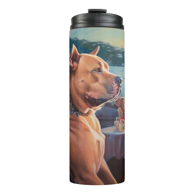 Bouteilles Isothermes Croisière de Noël American Staffordshire : Pawsome (Devant)