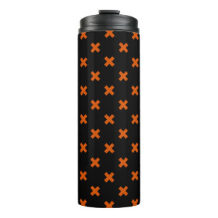 Bouteilles Isothermes Croix orange sur le noir