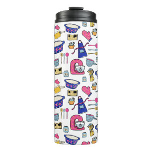 Bouteilles Isothermes Cuisine colorée ustensile boulanger cuisinier moti