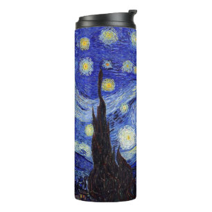 Bouteilles Isothermes Culbuteur de courant ascendant de Van Gogh de nuit