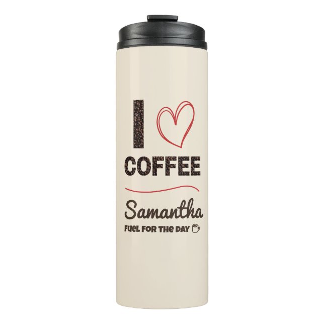 Bouteilles Isothermes Custom Name Coffee Lover Gift (Devant)