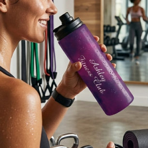 Bouteilles Isothermes Custom Plum Noir Fitness personnalisé 