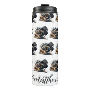 Bouteilles Isothermes Cute Black White Power Race Monster Truck