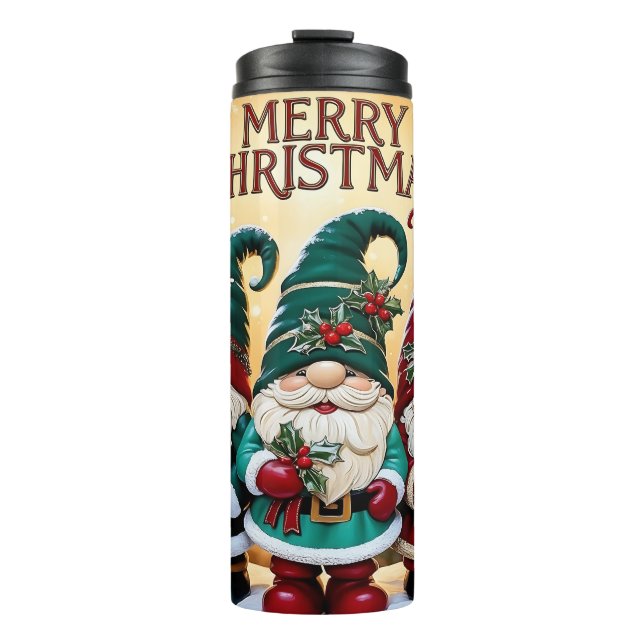 Bouteilles Isothermes Cute Christmas Gnomes Merry Christmas Festive (Devant)