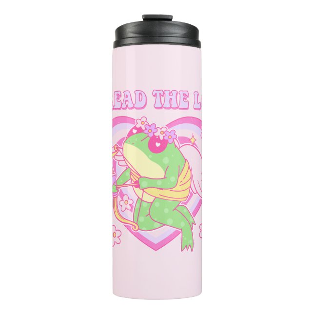 Bouteilles Isothermes Cute Cupid Frog - Étaler l'amour (Devant)