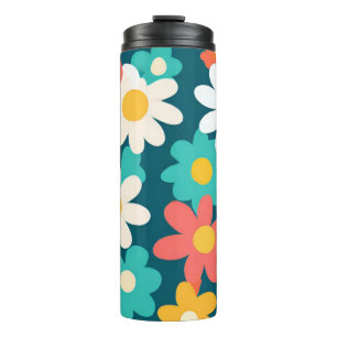 Bouteilles Isothermes Cute Daisy Flower Botanique motif école girly