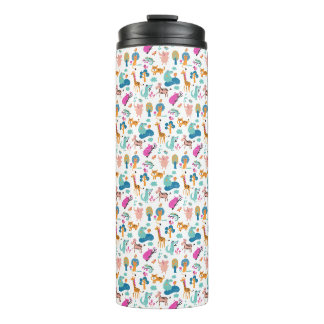 Bouteilles Isothermes Cute et colorée Jungle Animaux Motif