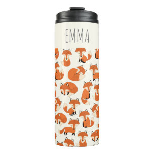 Bouteilles Isothermes Cute Fox Woodland Automne Forest Motif