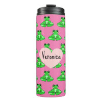 Cute Frog personnalisé | Nom dans le coeur