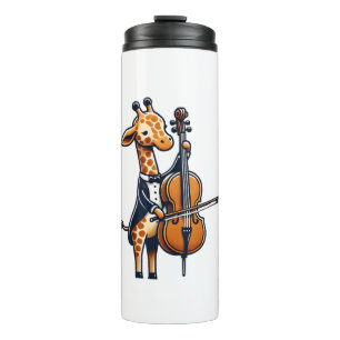Bouteilles Isothermes Cute Giraffe Jouer Cello Giraffes Musicien Musique