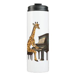 Bouteilles Isothermes Cute Giraffe Jouer Piano Giraffes Musicien Musique