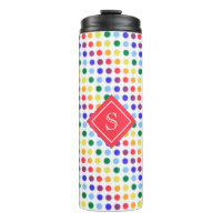 Cute Girly Rainbow Pois personnalisés