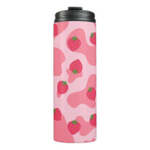 Bouteilles Isothermes Cute Kawaii Motif de la vache fraise