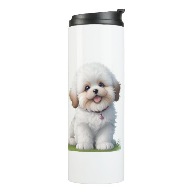 Bouteilles Isothermes Cute Little Shih Tzu Amoureux des chiens chiot (Tourné sur la gauche)