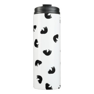 Bouteilles Isothermes CUTE Motif de chat noir et blanc