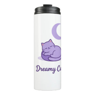 Bouteilles Isothermes Cute Purple Cat Moon Travel Mug Gift