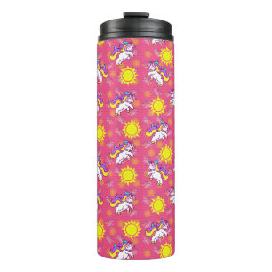 Bouteilles Isothermes Cute rose chaud Sunny Unicorn Design Motif