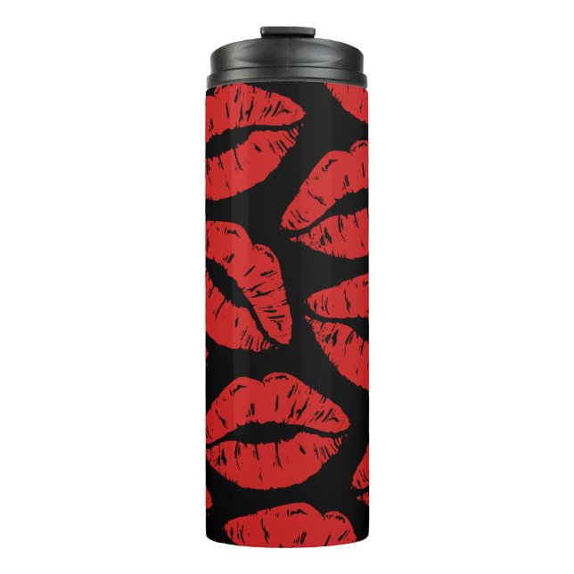 Bouteilles Isothermes Cute Rouge Lipstick Bisses Kiss Lips motif (Devant)