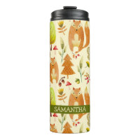 Cute Whimsical Woodland Watercolor Fox Motif