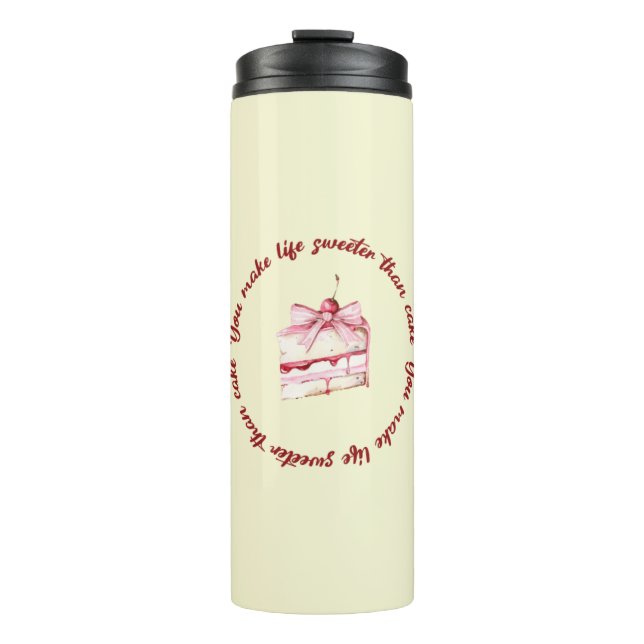 Bouteilles Isothermes Cute Yellow Girly Thermal Tumbler (Devant)