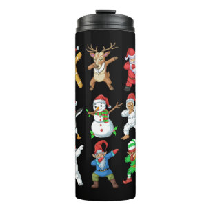 Bouteilles Isothermes Dabbing Père Noël Elf Friends Noël