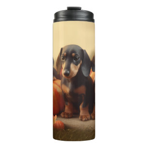 Bouteilles Isothermes Dachshund Chiot Automne Citrouille de plaisir