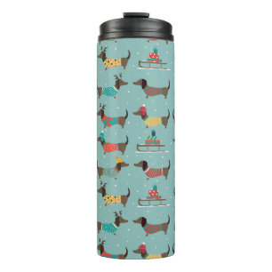 Bouteilles Isothermes Dachshund de vacances avec cadeaux et Motif de sle