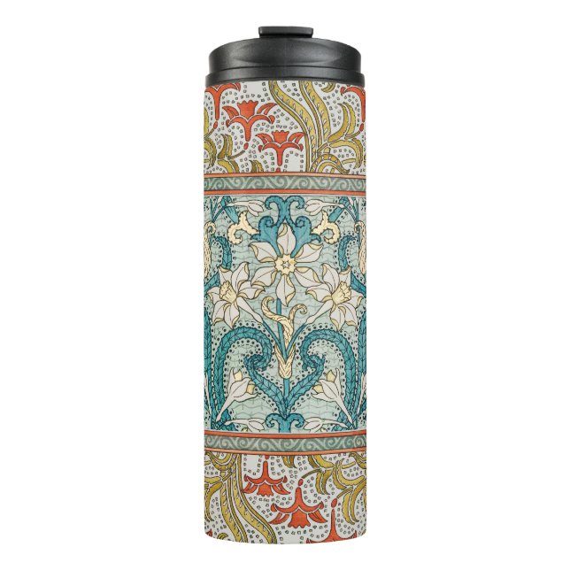 Bouteilles Isothermes Daffodique chintz papier peint à fleurs Art nouvea (Devant)