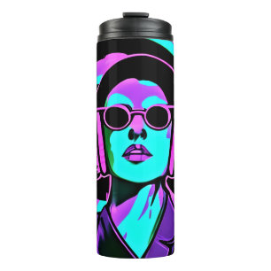 Bouteilles Isothermes Dame avec casque Jamming