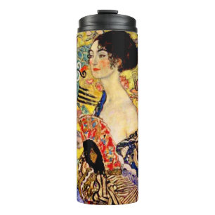 Bouteilles Isothermes Dame Gustav Klimt avec ventilateur
