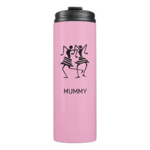 Bouteilles Isothermes Danse de célébration de silhouette Mumm Rose