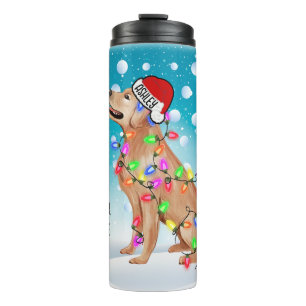 Bouteilles Isothermes Décor de Noël personnalisé Retrait Tête de chapeau