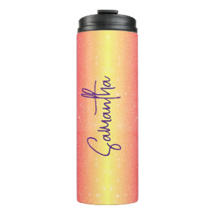 Bouteilles Isothermes Dégradé de paillettes arc-en-ciel personnalisé
