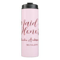 Demoiselle d'honneur mauve nom date rose pastel ma