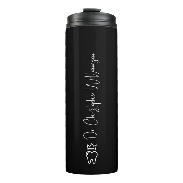 Bouteilles Isothermes Dentist Gift Nom personnalisé Crowned Tooth (Devant)