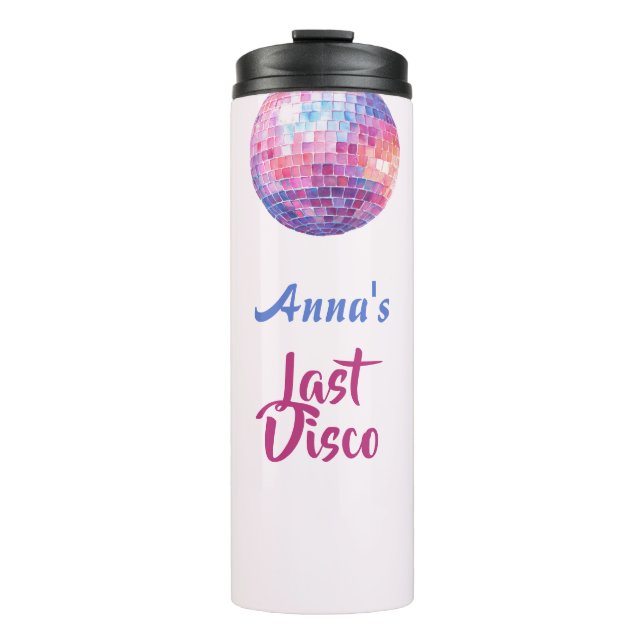 Bouteilles Isothermes Dernière fête de Bachelorette Disco Rose Tumbler T (Devant)