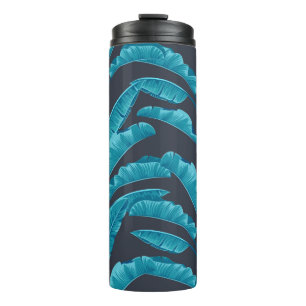 Bouteilles Isothermes Des feuilles de bananes sans couture. motif tropic