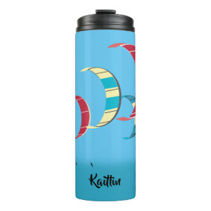 Bouteilles Isothermes Design de Kiteboard bleu