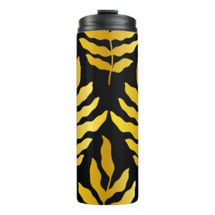 Bouteilles Isothermes Design moderne avec feuille. Feuilles tropicaux de