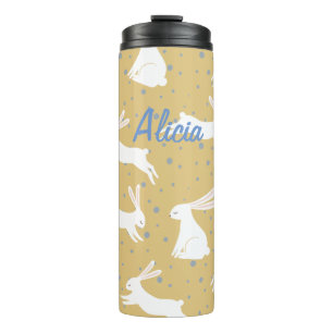 Bouteilles Isothermes Design Motif de lapin mignon - personnalisable