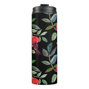 Bouteilles Isothermes Dessin d'aquarelle botanique motif dogrose. Brig