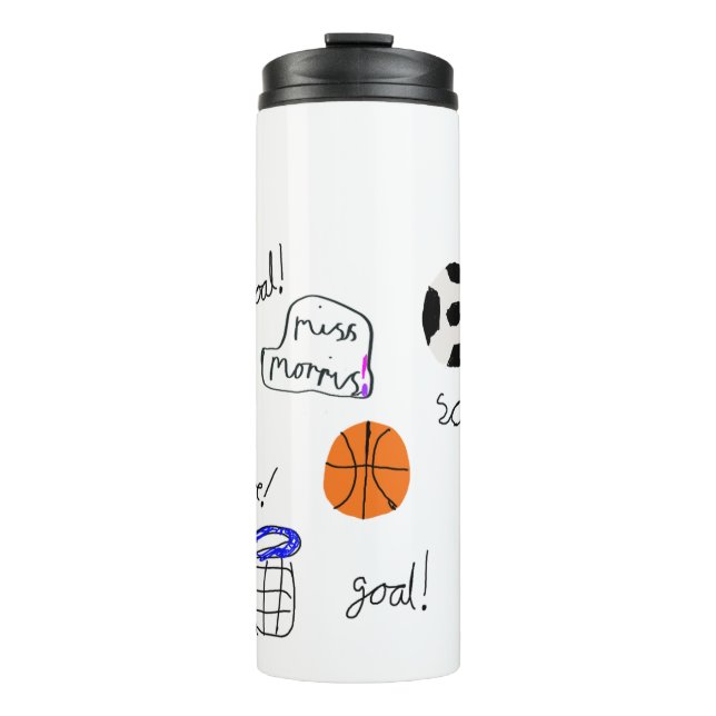 Bouteilles Isothermes Dessins de l'enfant Enseignant Cadeau Tumbler ther (Devant)