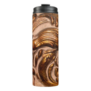 Bouteilles Isothermes détail du cadre décoratif, couleur bronze.