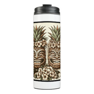 Bouteilles Isothermes Deux mariés Tête de Tiki d'ananas gay Mariage rétr